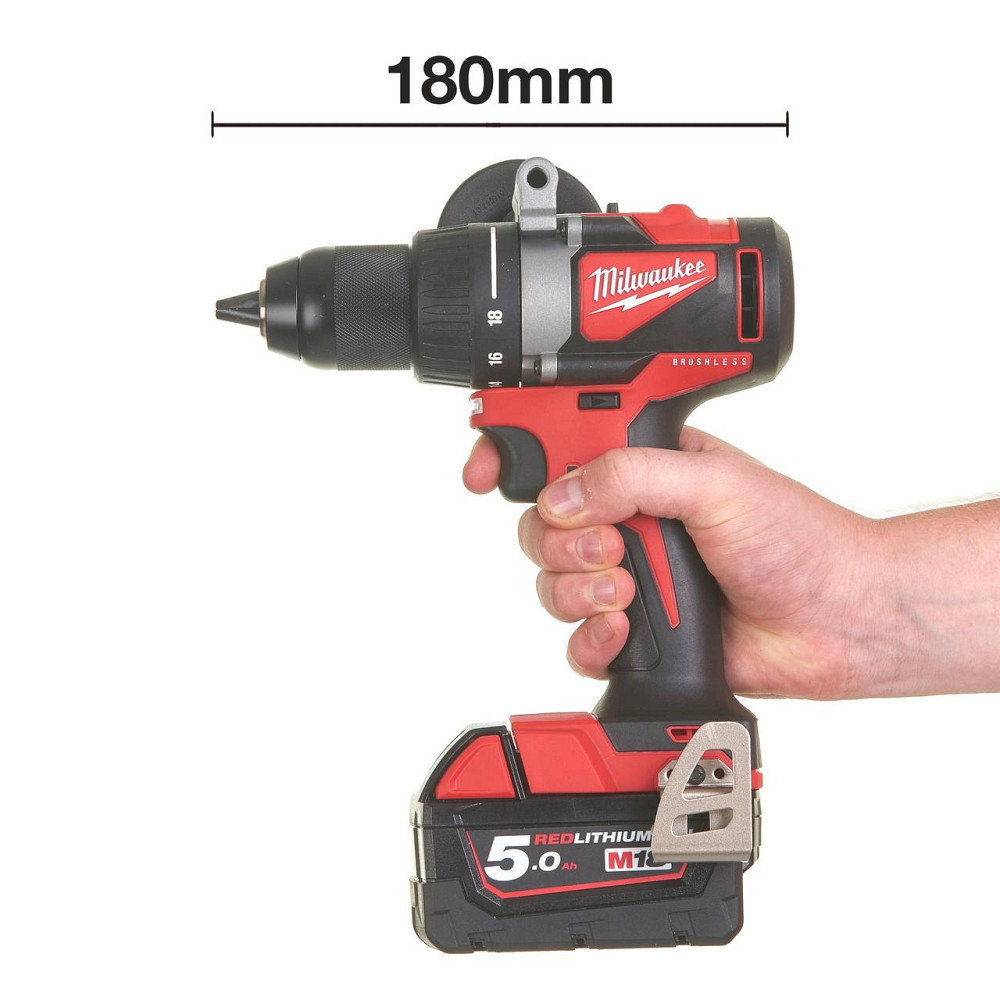 Дрель-шуруповерт аккумуляторный MILWAUKEE, M18 BLDD2-502X, 82Нм (+ заряд.прис., 2акум. Х5Ач, HD кейс) Одесса - изображение 4