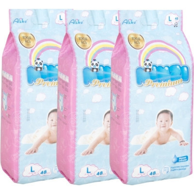 Подгузники Mimzi L 9-14 кг 48 шт. х 3 пачки (MPL3) (4820209800302) Винница - изображение 1
