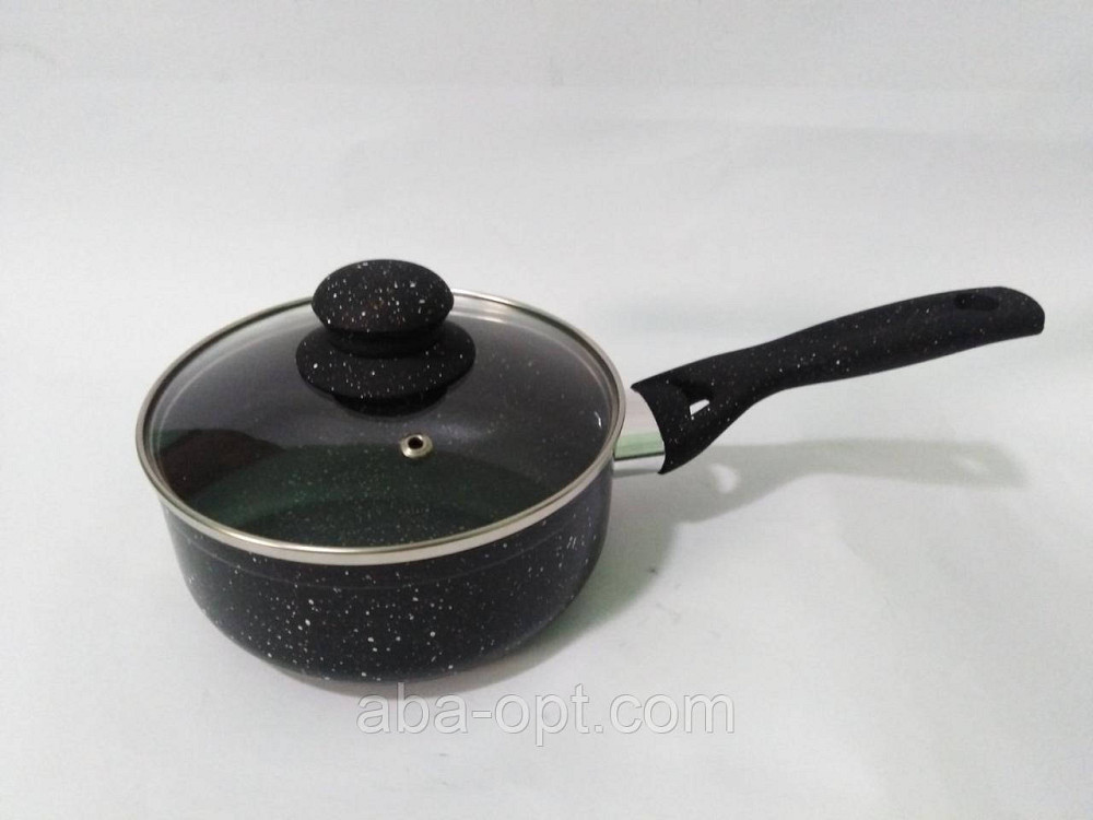 Сотейник Стон гранитное антипригарное покрытие с крышкой V 1.3 л Ø 16 см ( шт ).Aba-Opt Одесса - изображение 1
