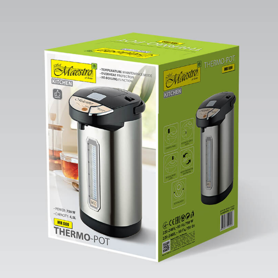 Термопот 4,5л 750W (диск) MR-080 New Maestro Житомир
