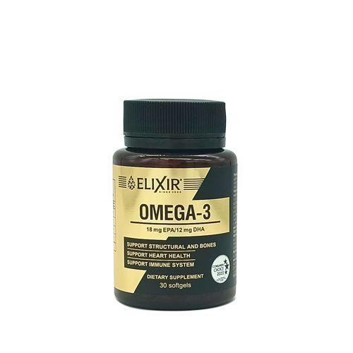 ELIXIR Капсули OMEGA-3 100мг. №30 омега 3 EPA і DPA кислоти Київ - фото 1