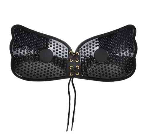 Бюстгальтер невидимка на силиконе женский на шнурке черный Киев