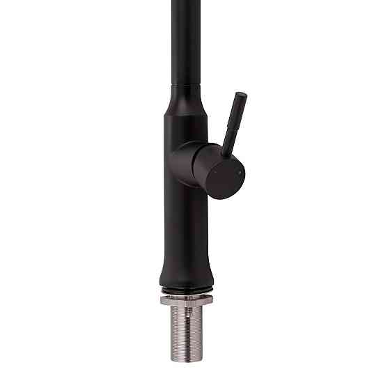 Змішувач для кухні Qtap Baruska з висувним виливом QTBAR9137103UB Black Matt Київ