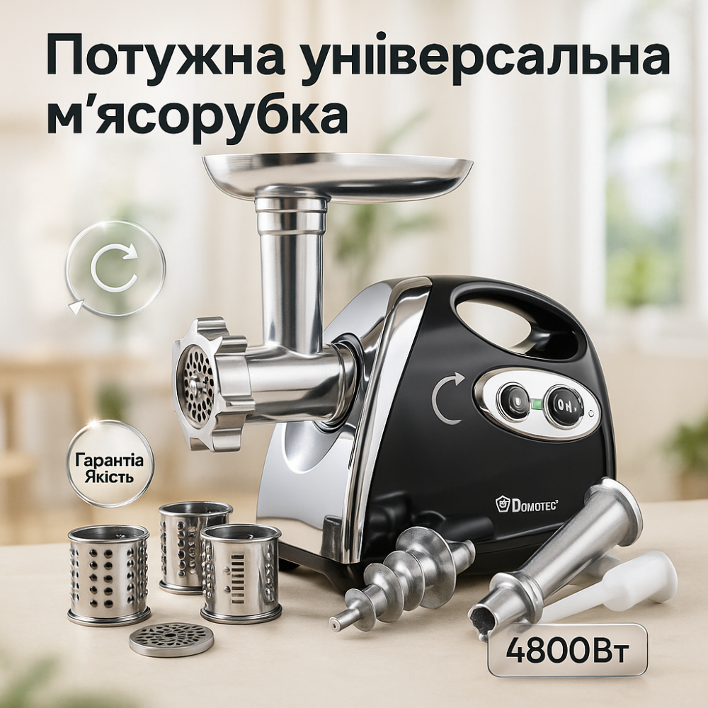 Кухонна якісна електром'ясорубка для дому, М'ясорубка для жилавого м'яса 'дому та кухні SX-43 Львів - фото 2
