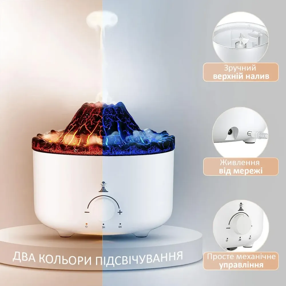Зволожувач повітря Volcano з пультом ДК Дніпро - фото 8
