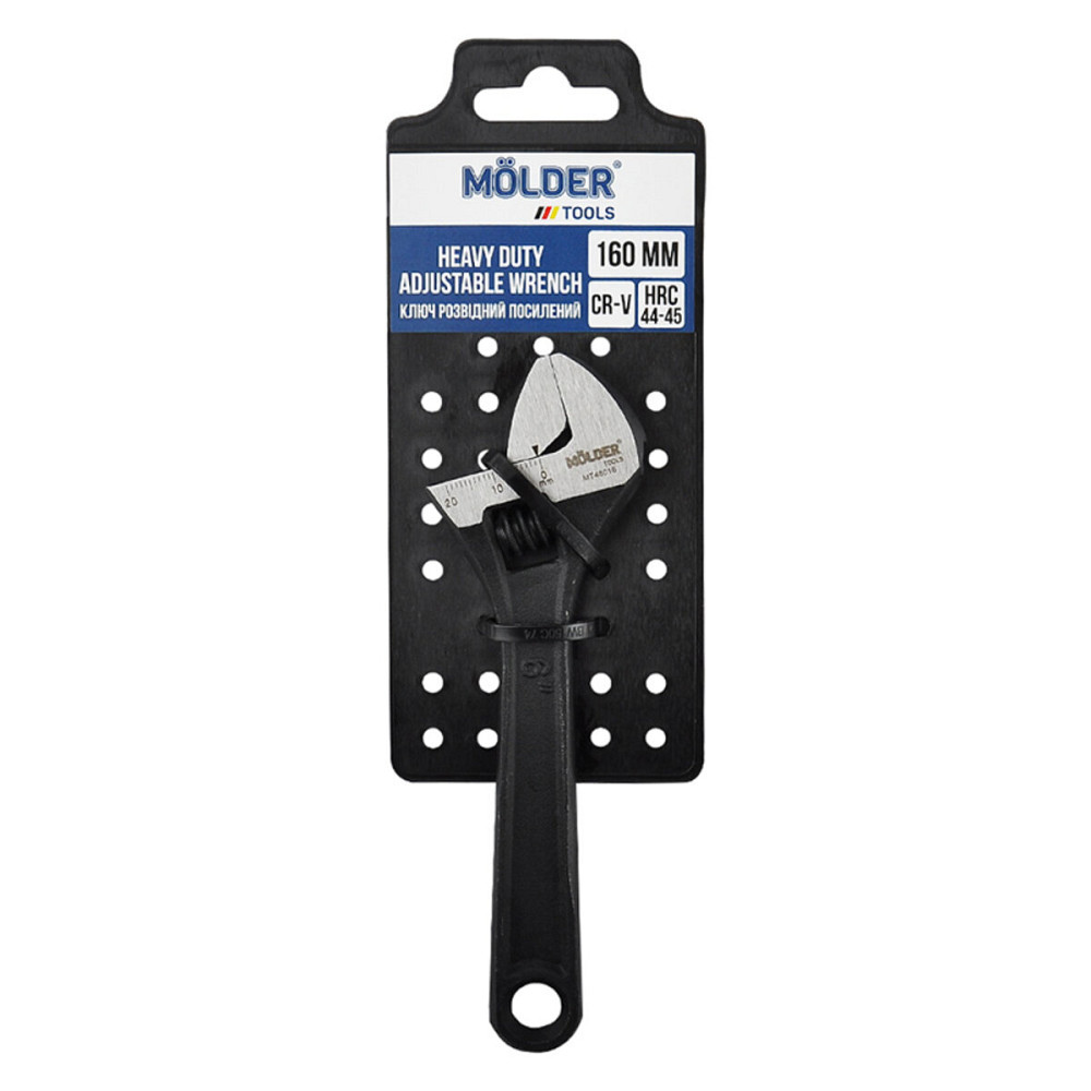 Ключ розвідний Molder посилений Cr-V 160мм, макс.діаметр 19мм Киев - изображение 1