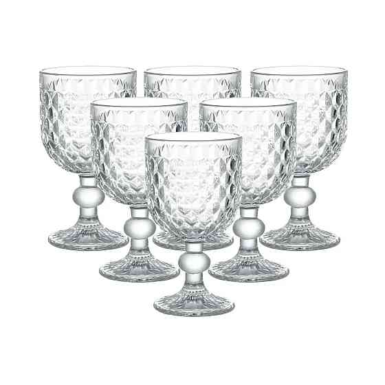 Келихи для червоного вина 6 штук на низькій ніжці HP4153 Коломия