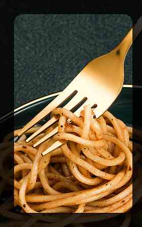 Набір золотих столових приладів 24 шт х 6 персон Нержавыюча сталь Подарункова коробка Кременчук