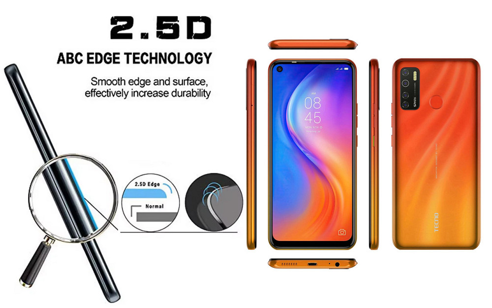 Защитное стекло ArmorGlass для TECNO Spark 5 Pro (KD7) – устойчивое к царапинам и ударам Киев - изображение 2