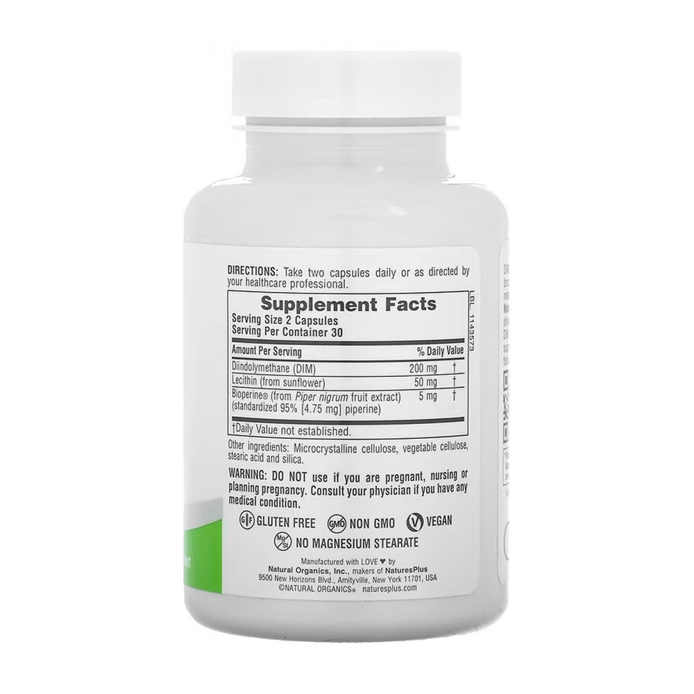 Дииндолилметан  Nature's Plus DIM 200mg  60 капс Киев - изображение 2