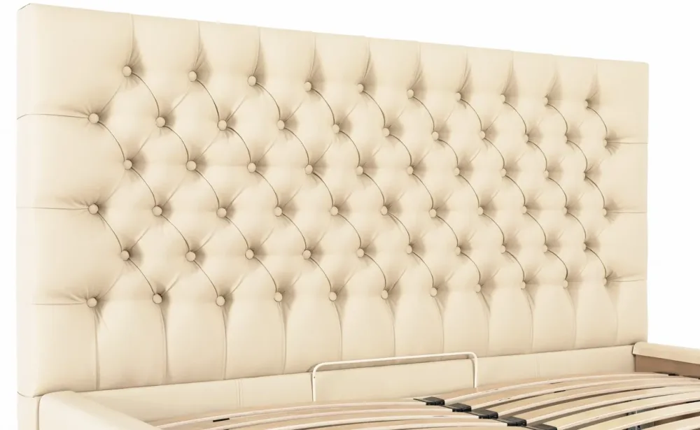 Ліжко Двоспальне Cambridge Comfort 160 х 200 см Fly 2207 З підйомним механізмом та нішою для білизни Бежевий Дніпро - фото 13