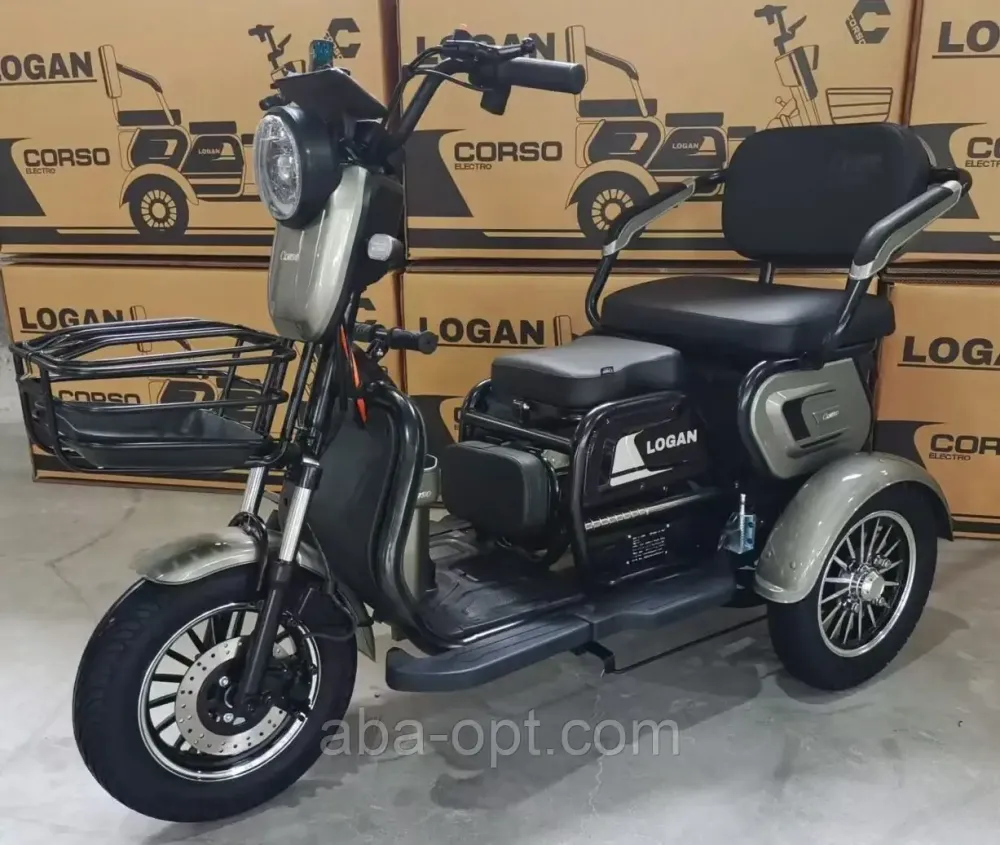 Трицикл Електричний Corso Logan S 1200W-72Вт-23А/год шини 10«-10» купити в інтернет магазині Одеса - фото 2
