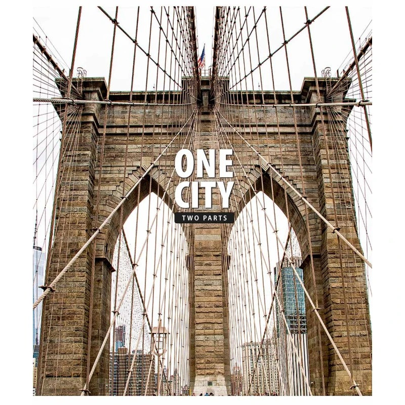 Зошит загальний "One city, 2 parts" 080-3137L-4 у лінію, 80 аркушів Вінниця - фото 1
