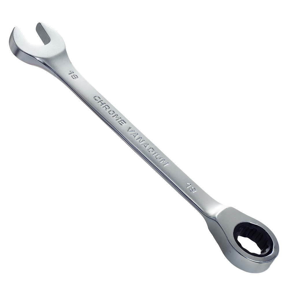 Ключ рожково-накидный трещеточный 18мм CrV satine SIGMA (6022181) Ровно - изображение 6