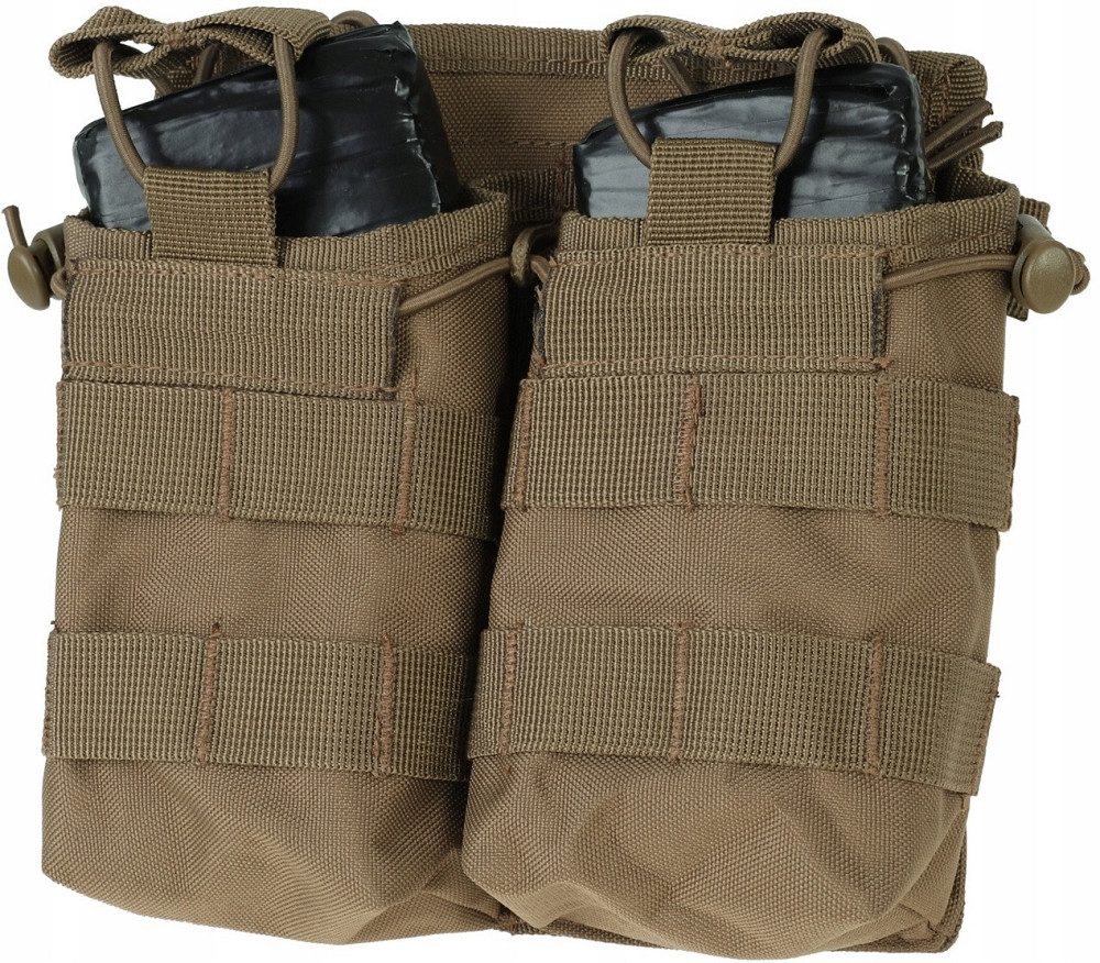 Тактический двойной Подсумок под магазины АК/М4/М16 с системой Molle Mil-Tec от Sturm (13497019) Coyote Нововолынск - изображение 10