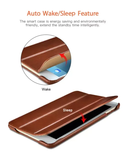 Фірмовий чохол захисний Icarer для iPad Air 13 Inch M2 / iPad Air 2024 ручної роботи з натуральної шкіри Дніпро - фото 11