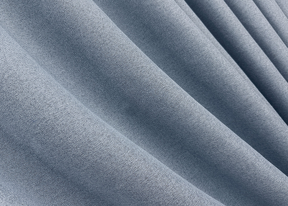 Комплект штор VR-Textil 100% блекаут ASHEN NIGHT 100х270 2шт і Тюль 300х270 1839ш-1153т блакитний з білим 71-069/1 Київ - фото 7