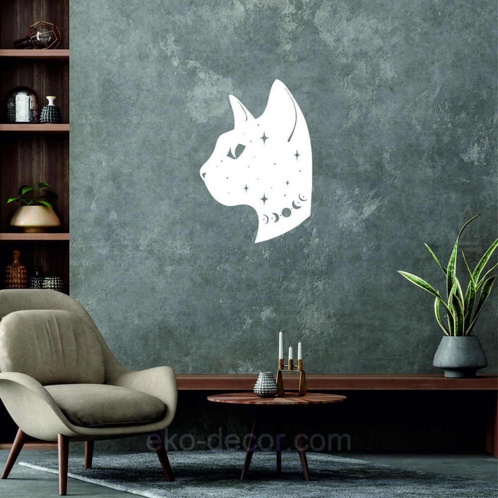 Декоративне настінне 3D Панно «Кіт» Декор на стіну з об'ємом Київ - фото 6