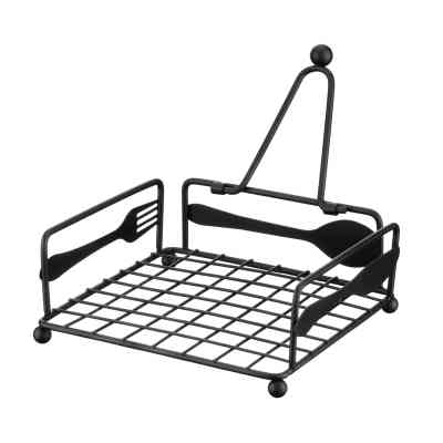 Салфетница Ardesto Midori 18х18х7см, метал, чорний (AR0906B) Винница