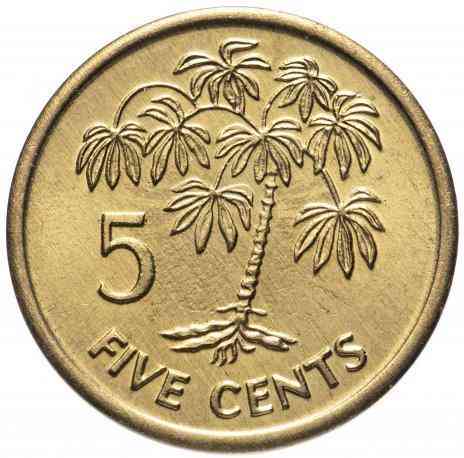 Seychelles Сейшельские О Сейшелы - 5 Cents 2007 UNC Полтава