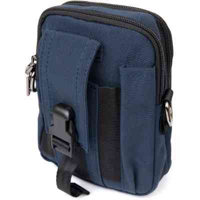 Сумка Vintage На пояс нейлон Синя (20649) Вінниця