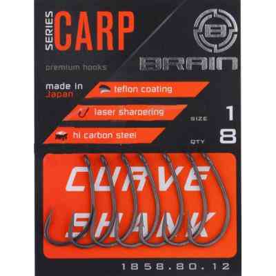 Крючок Brain fishing Brain Curve Shank 01 (8 шт/уп) (1858.80.12) Винница