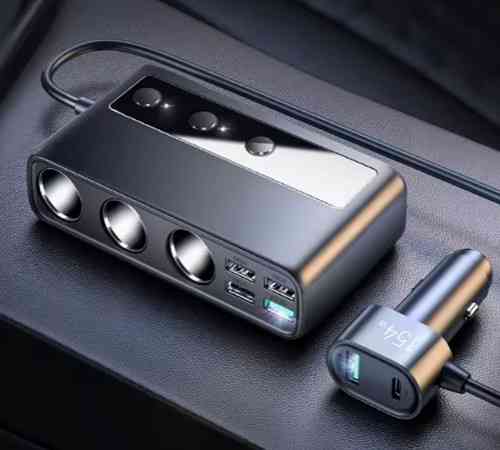 Автомобільний розгалужувач прикурювача JOYROOM чорний Київ