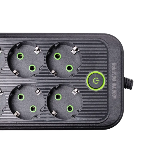 Сетевой фильтр 4.8 м удлинитель на 8 розеток с 3 USB 1 Type-C и кнопкой отключения F20U Белый HP-5-30 Киев