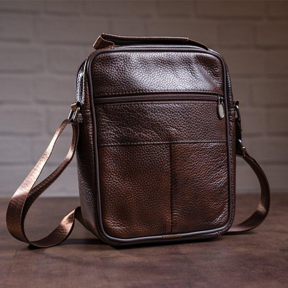 Мессенджер чоловічий на одне відділення 20246 Vintage Коричневий Київ - фото 6