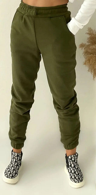 Женские зимние спортивные штаны Хаки XL Харьков - изображение 2