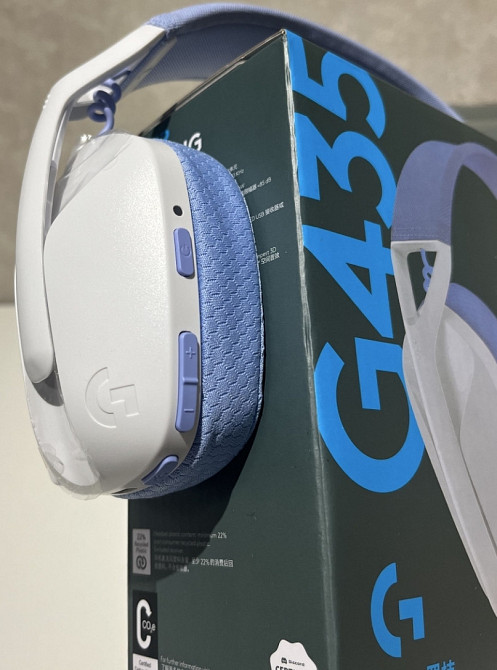 Нові навушники Logitech G435 Lightspeed білі/чорні. Харьков - изображение 3