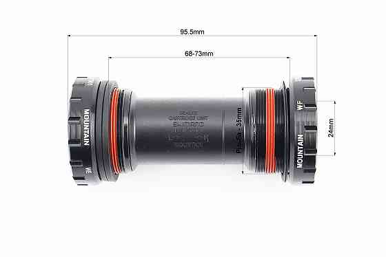 Каретка Hollowtech II MTB 68-73мм, під інтегровану вісь 24мм, BB-MT501 Київ