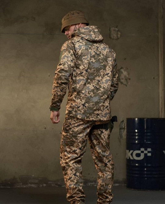 Демісезонний тактичний костюм Cофтшел Softshell Rocket НП4862 (Піксель) S Вінниця - фото 6