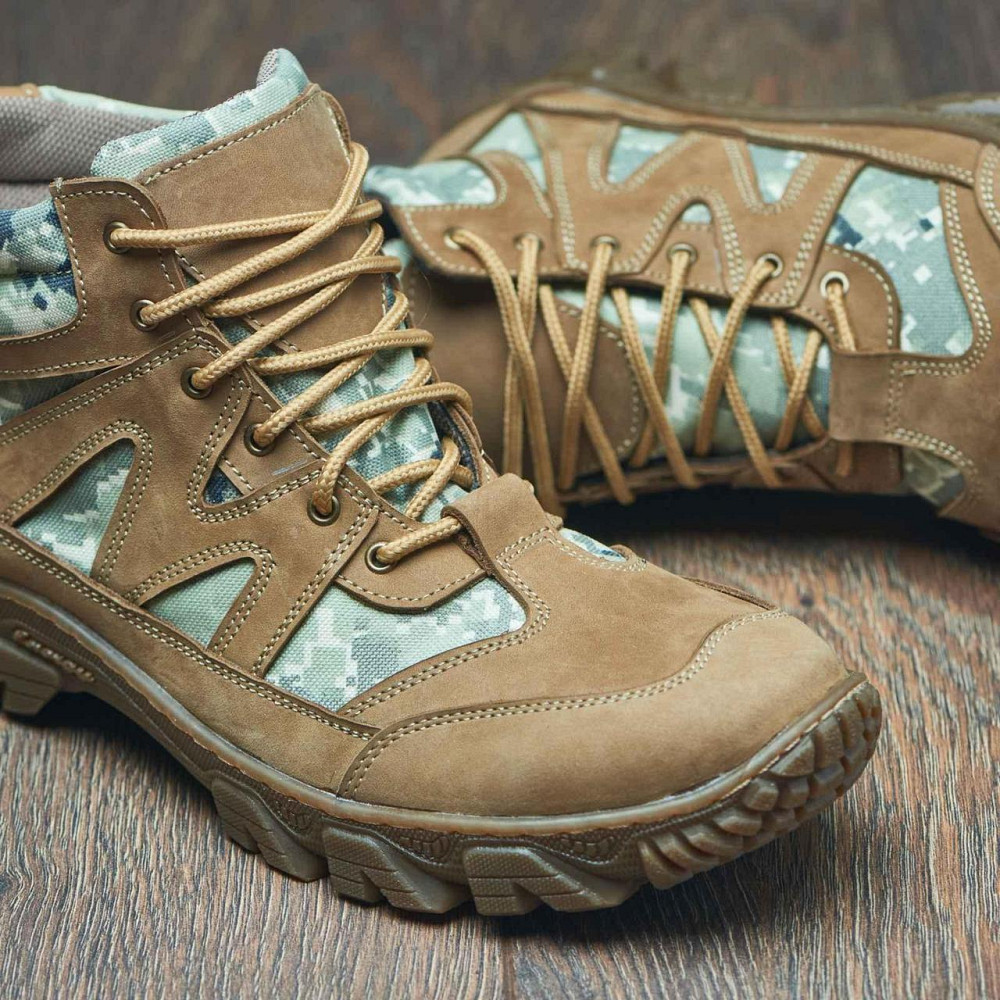 Тактичні шкіряні кросівки. Кордура, міцні.Койот, ЗСУ. 40 (26,5 ) Харків - фото 9