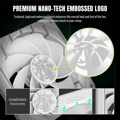 Кулер до корпусу Gamemax Tornado T12 ARGB-RW Вінниця - фото 3