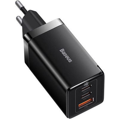 Зарядний пристрій Baseus 2xUSB-C 65W + 1xUSB GaN + cable USB-C to USB-C 100W 1.0m black (CCGP120201) Вінниця - фото 7