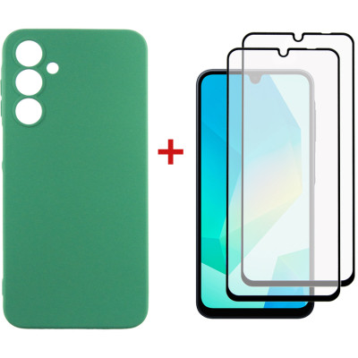 Чохол до мобільного телефона Dengos Samsung Galaxy A16 Soft + glass 2pcs (Mint) (DG-CTG2P-11) Вінниця - фото 1