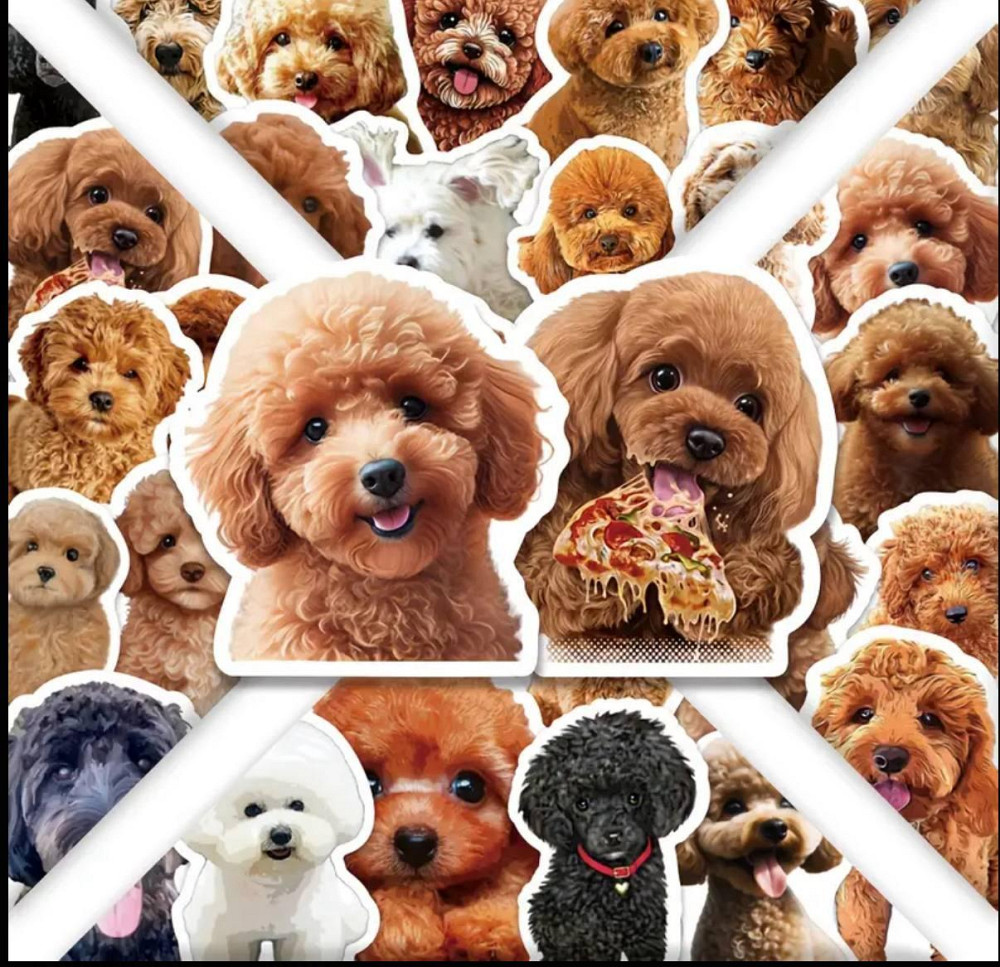 Набір стікерів з милими песиками – 50 штук Київ - фото 6
