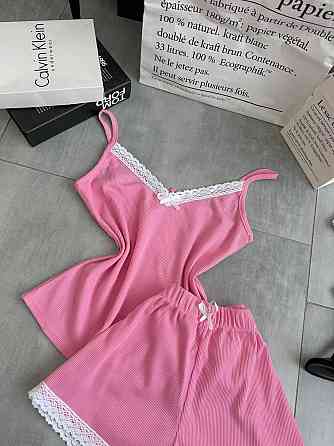 Жіноча повсякденна домашня піжама, двійка турецький рубчик Рожевий, 46/48 Одеса