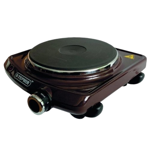 Електроплита настільна коричнева ЕПЧ 1-1,5/230 М2 ТЕРМІЯ Житомир - фото 1