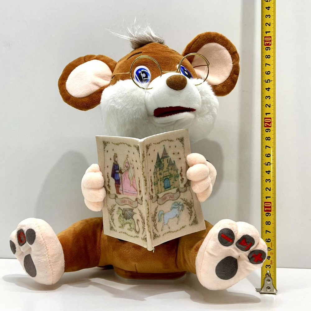 Мишеня інтерактивне LIMO TOY Казочник 8 карток з казками 30см Коричневий (FT 0033) Чернігів - фото 8