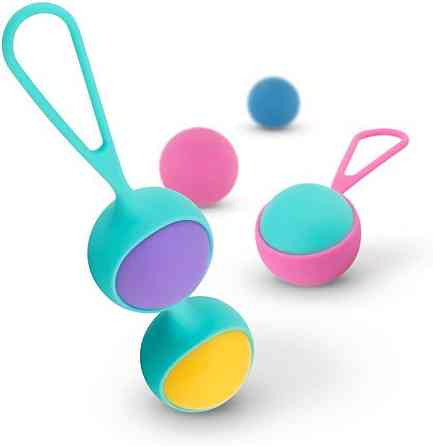Набір вагінальних кульок PMV20: Vita – Kegel Ball Set, маса 40, 50, 60 г, два тримачі Sex Aura Київ
