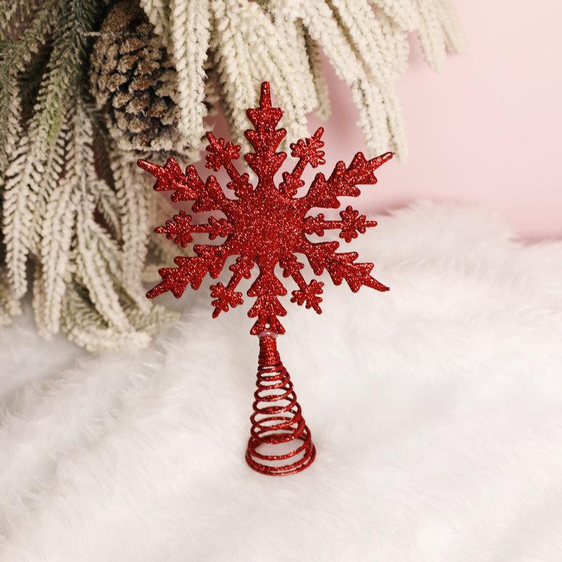 Верхушка для елки Звездочка декор 210 на 126 мм красный Киев - изображение 4