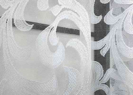 Тюль VR-Textil 1599т Жакард Висотою 120 см Білий 300х120 см (42-0540) Киев