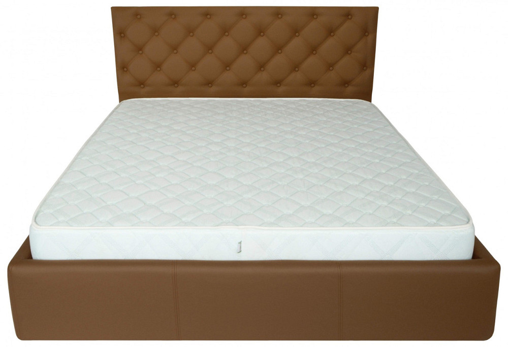 Кровать Двуспальная Coventry VIP 160 х 190 см Fly 2213 С дополнительной металлической цельносварной рамой Светло-коричневый Днепр - изображение 16