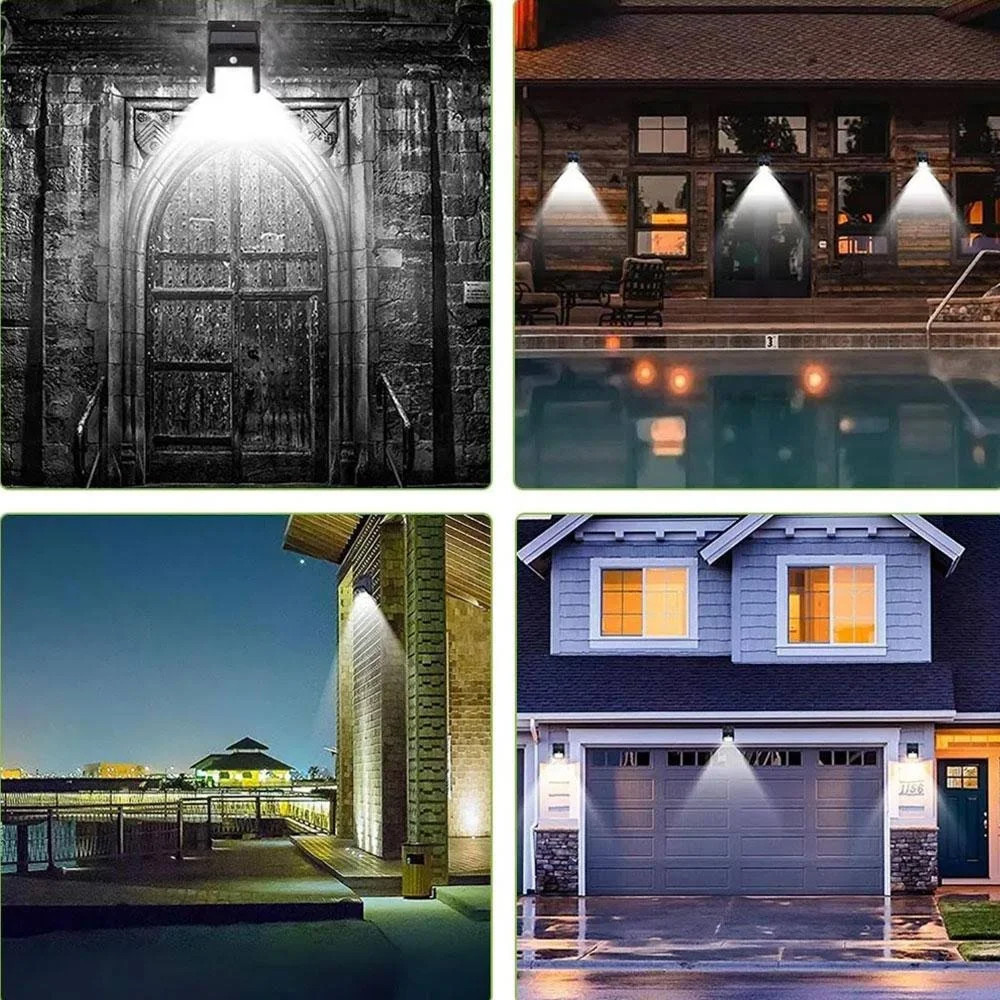 Вуличний ліхтар на сонячній батареї, 20LED / Світлодіодний настінний світильник / Фасадний прожектор Київ - фото 5