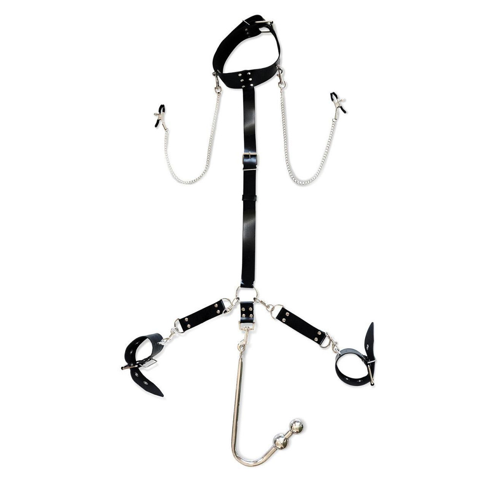 Бондажний набір з металевим анальним гаком Art of Sex Beatrice Bondage set with anal hook № 3 Sex Aura Київ - фото 1
