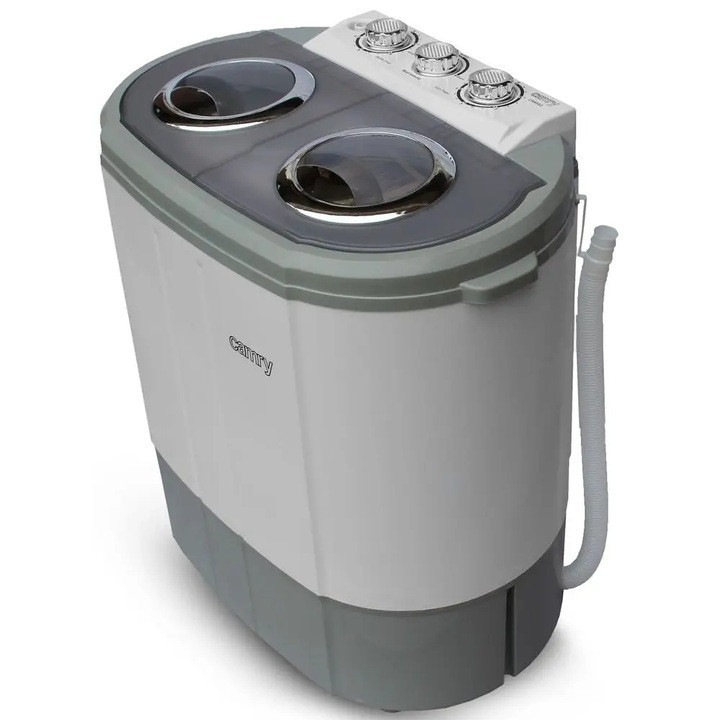 Туристическая стиральная машина 2 камеры до 3 кг с центрифугой Camry CR (8052) 450 Вт Нововолынск - изображение 3
