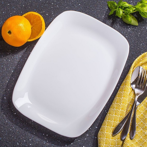 Тарілка обідня Parma 16,5*21,5см прямокутна BORMIOLI ROCCO Житомир - изображение 3